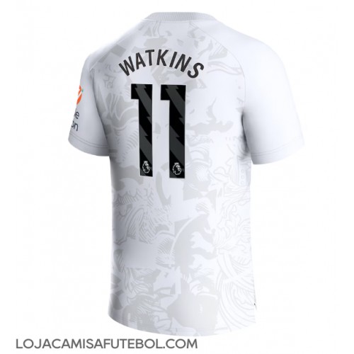 Camisa de Futebol Aston Villa Ollie Watkins #11 Equipamento Secundário 2023-24 Manga Curta